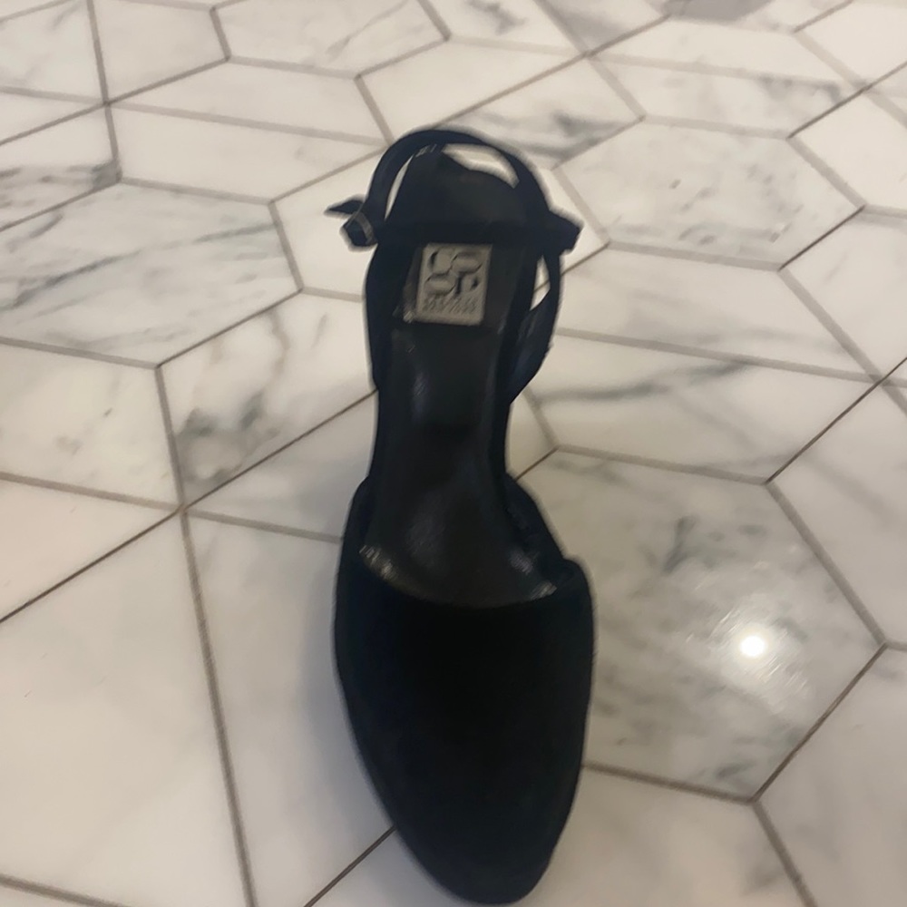 Barneys suede wedge shoes